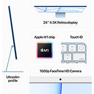 iMac Mid 2021 M1 8-Core/8GB Unified/256GB SSD/8-Core GPU/24" 4.5K (Yellow)